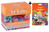 Klocki - Pastelowe Klocki Marioinex waffle mini 300 szt + Niespodzianka seria 1 - miniaturka - grafika 1