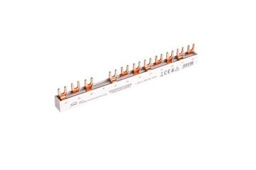 Szyna prądowa pod zabezp różnicowo-prądowe 3F 80A 12 modułów 16mm2