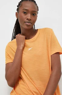 Reebok t-shirt treningowy Workout Ready Activchill kolor pomarańczowy - Koszulki sportowe damskie - miniaturka - grafika 1