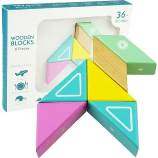 Drewniana układanka origami klocki na magnes PIESEK - Zabawki interaktywne dla dzieci - miniaturka - grafika 1