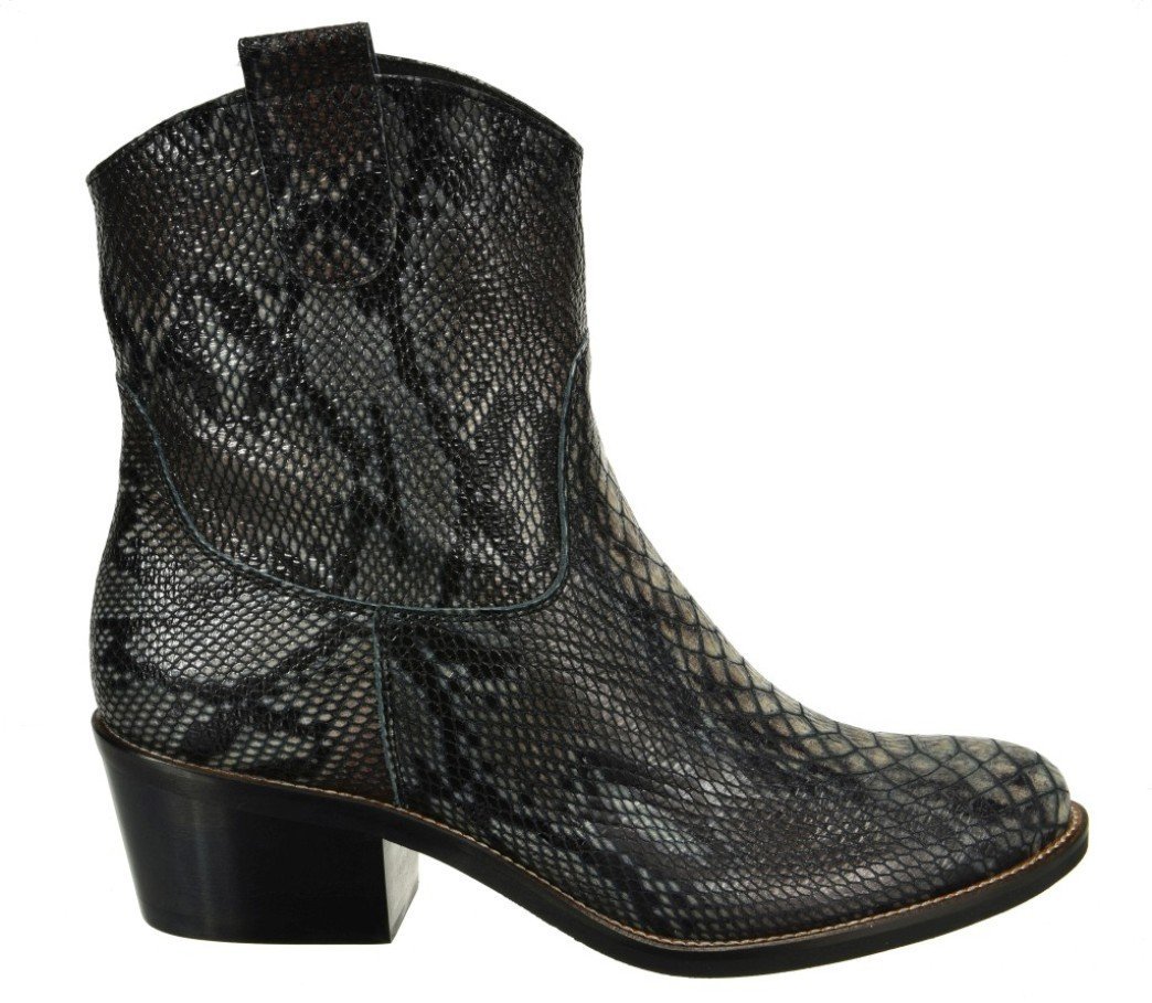 Kowbojki Skórzane o fakturze skóry pytona (7201) BOSCCOLO