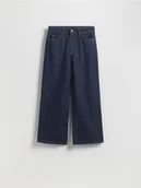 Spodnie damskie - Reserved - Jeansy culotte - granatowy - miniaturka - grafika 1