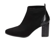 Botki damskie - Czarne botki, buty damskie zimowe S.Barski L50 - S.BARSKI - miniaturka - grafika 1