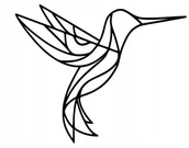 Obrazy i zdjęcia - Obraz Ażurowy Dekoracja Geometryczny Koliber J178 - miniaturka - grafika 1