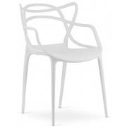 Krzesła - Białe nowoczesne krzesło do stołu - Manuel 3X - miniaturka - grafika 1