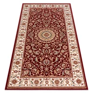 Dywany - Dywan NAIN Rozeta, ramka 7176/51066 bordo czerwony 80x150 cm - miniaturka - grafika 1