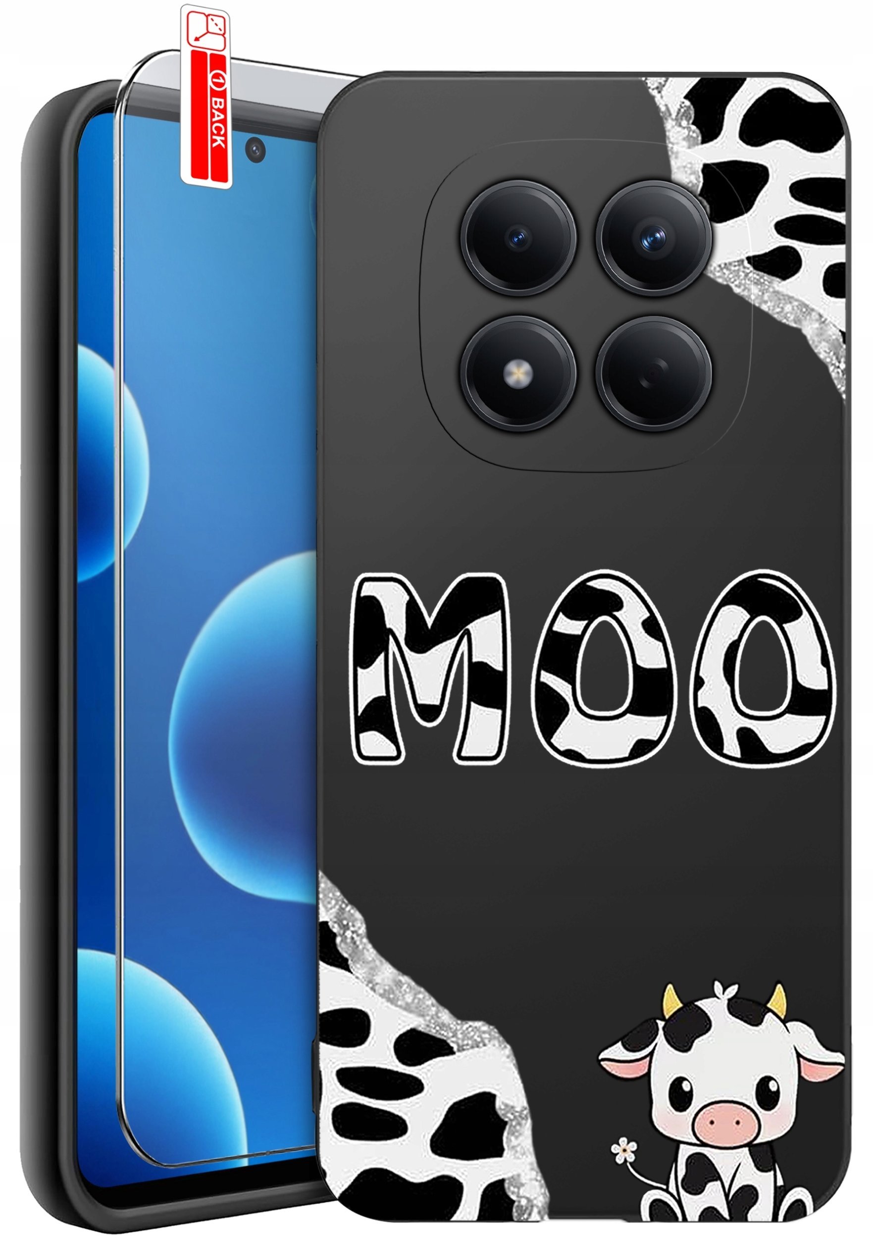 krainaGSM Etui Do Xiaomi Redmi Note 15 Pro 5G Wzory Silikonowe Matt Case + Szkło