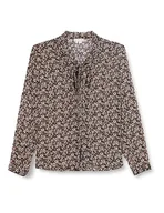 Bluzki damskie - Sidona Damska bluzka z długim rękawem, czarny wielokolorowy, M - miniaturka - grafika 1