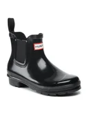 Kalosze damskie - Hunter Kalosze Original Chelsea Gloss WFS2078RGL Czarny - miniaturka - grafika 1