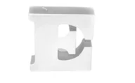 Świece - Świeca litera E biały perłowy 108x112x37mm 258g - miniaturka - grafika 1