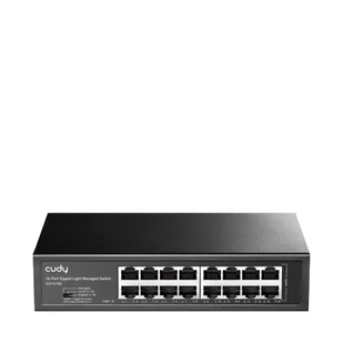 CUDY Switch GS1016E 16-Port Gigabit Light - Złącza, przejściówki, adaptery - miniaturka - grafika 1