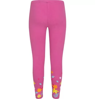 Spodnie i spodenki dla dziewczynek - Legginsy dla dziewczynki, z motywem kwiatowem, różowe, 9-13 lat - grafika 1