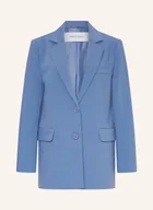 Marynarki i żakiety damskie - Mrs & Hugs Długi Blezer blau - miniaturka - grafika 1