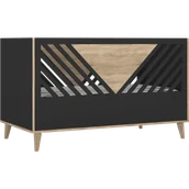 Łóżeczka i kojce - Łóżeczko dziecięce 140x70 czarne Tutu Black V - miniaturka - grafika 1