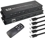 Przełączniki KVM - Przełącznik KVM switch 4xHDMI, 4xUSB Multiviewer - miniaturka - grafika 1