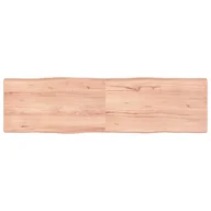 Meble modułowe i akcesoria - vidaXL Blat stołu, jasny brąz, 180x50x6 cm, dąb z naturalną krawędzią - miniaturka - grafika 1
