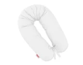 Poduszki do karmienia - Poduszka ciążowa Longer dla kobiet w ciąży do spania + zdejmowana poszewka - Biała - miniaturka - grafika 1