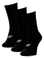 Skarpetki damskie - Skarpety 4F Męskie długie 3-Pak Czarne Sportowe - miniaturka - grafika 1