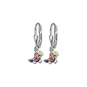 Akcesoria i dodatki do ubrań dla dzieci - Pasionista pasio czasowego między tymi kolczyki dla dzieci 925 srebro wysokiej próby ptak 604411 604411 - miniaturka - grafika 1