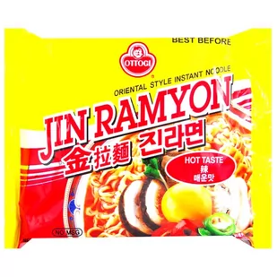 Ottogi Makaron instant Ramen Jin Hot marki Ottogi 120g - Szybkie dania obiadowe - miniaturka - grafika 1