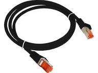 Kable miedziane - Patch-cord S/FTP kat.6A LSOH 1.0m czarny ALANTEC  - ALANTEC - miniaturka - grafika 1