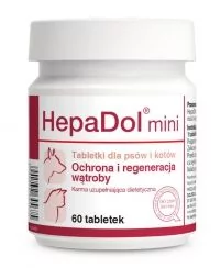 Dolfos HepaDol Mini 60 Tabletki - Suplementy i witaminy dla psów - miniaturka - grafika 1