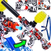 Zabawki militarne - Karabin M4 AUTOMATYCZNY Na Kulki Żelowe Wodne Pistolet Orbeez Maszynowy - miniaturka - grafika 1