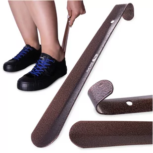 Elegancka metalowa łyżka do butów SULPO miedź antyczna 26 cm - Dekoracje domu - miniaturka - grafika 1