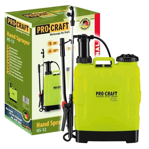 Procraft Hs-12 Opryskiwacz Ciśnieniowy Plecakowy 12l