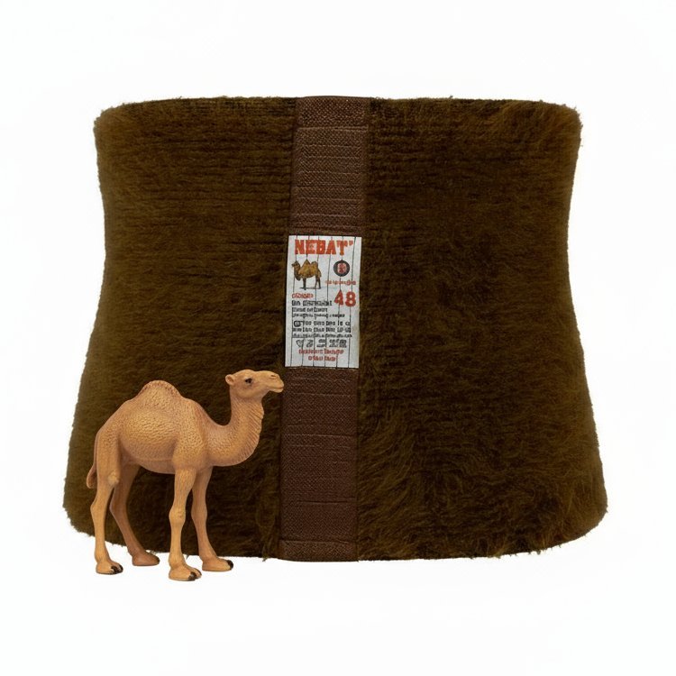 Nebat pas rozgrzewający orteza lędźwiowo - krzyżowa wełna wielbłądzia na korzonki r. XXL