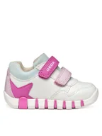 Buty dla dziewczynek - Geox Sneakersy B Iupidoo B5558A 000BC C0563 Biały - miniaturka - grafika 1
