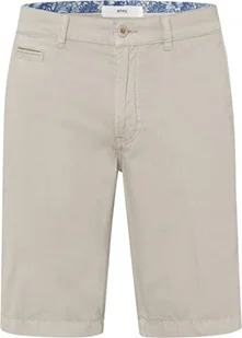 BRAX Męskie szorty w stylu Bari Cotton Gab klasyczne sportowe chino-bermudy, beżowy (piasek 58), 35 Kurz - Spodenki damskie - miniaturka - grafika 1