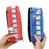 Piórniki - Piórnik szkolny AUTOBUS : Kolor - Niebieski - miniaturka - grafika 1