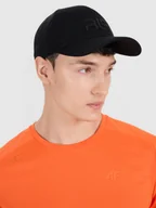 Czapki męskie - 4F Czapka z daszkiem 4F x Robert Lewandowski - czarna Uniwersalny - miniaturka - grafika 1