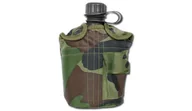 Kuchnia turystyczne i akcesoria - Manierka Wojskowa z Pokrowcem Us Army 1QT Woodland - miniaturka - grafika 1