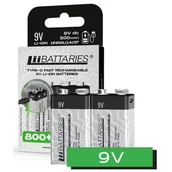 Akumulatory do aparatów dedykowane - Akumulatorki 6F22 500 mAh LIIBATTERIES LIB510781 (2 szt.) - miniaturka - grafika 1