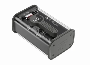 Gembird PowerBank Transparentny 9000 mAh QC3.0 Czarny - Powerbanki - miniaturka - grafika 5