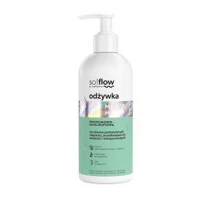 Proteinowo-emolientowa odżywka do włosów niskoporowatych pozbawionych objętości so!flow 300ml - Odżywki do włosów - miniaturka - grafika 1