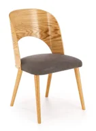 Krzesła - Drewniane krzesło tapicerowane - Denero - miniaturka - grafika 1