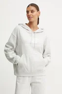 Bluzy damskie - New Balance bluza damska kolor szary z kapturem z nadrukiem WT41504AHH - miniaturka - grafika 1