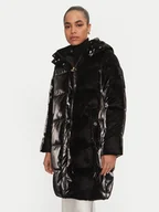 Kurtki damskie - Elisabetta Franchi Kurtka zimowa PI-79Z-46E2-V650 Czarny Regular Fit - miniaturka - grafika 1