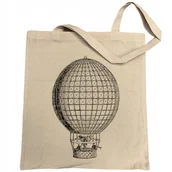 Torby i wózki na zakupy - Torba na zakupy fajny retro nadruk BALON - miniaturka - grafika 1