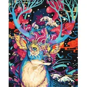 Malowanie po numerach - Symag Obraz Paint it! Malowanie po numerach. Fantastyczny jeleń GXP-792765 - miniaturka - grafika 1