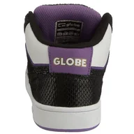 Buty dla dziewczynek - Globe Fate Mid-Girl GGFATEM, dziewczęce buty sportowe - skateboarding, czarny - Czarny Black White Purple - 42 EU - miniaturka - grafika 1