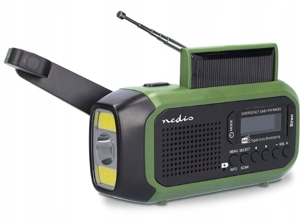 Nedis Emergency radio DAB+ FM RDDBCR2000GN