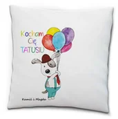 Gadżety dla niej i dla niego - Poduszka na Dzień Taty Kocham Cię Tatusiu- podaj imiona - miniaturka - grafika 1