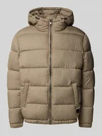 Kurtki męskie - Kurtka pikowana z kapturem i wpuszczanymi kieszeniami - miniaturka - grafika 1