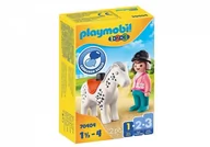 Klocki - Playmobil 1.2.3 Jeździec z koniem 70404 70404 - miniaturka - grafika 1