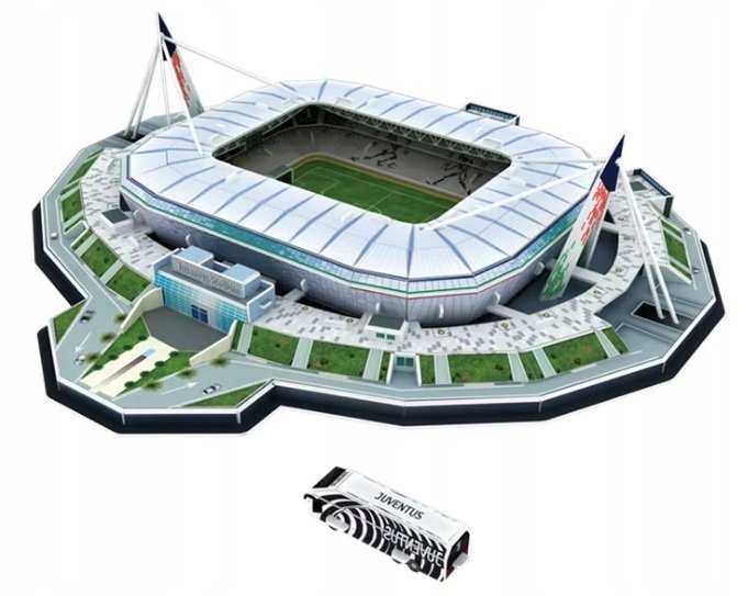 2 x PUZZLE 3D STADION PIŁKARSKI JUVENTUS STADIUM TURYN SERIE A 85 ELEMENTÓW