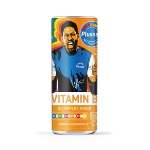 Plusssz Vitamin B Complex Drink, gazowany napój w puszce, 250 ml - Napoje energetyczne i izotoniczne - miniaturka - grafika 1
